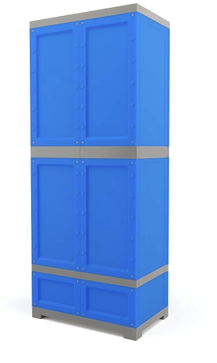 Nilkamal Freedom FMDR1BE Plastic Cabinet for Storage | Space & Clothes Organizer | Shelves | Cupboard | Almari | Wardrobe | Living Room | Adult & Kids | Multipurpose for Home Kitchen & Office - Image 4